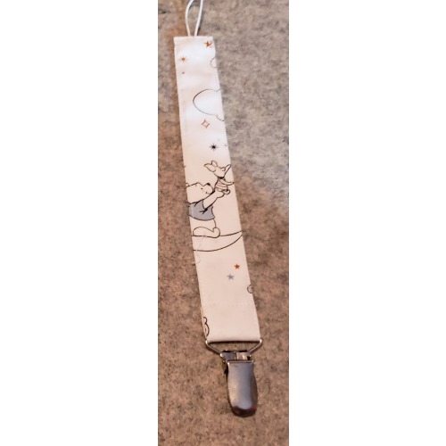Pacifier Clip Pooh bear handmade