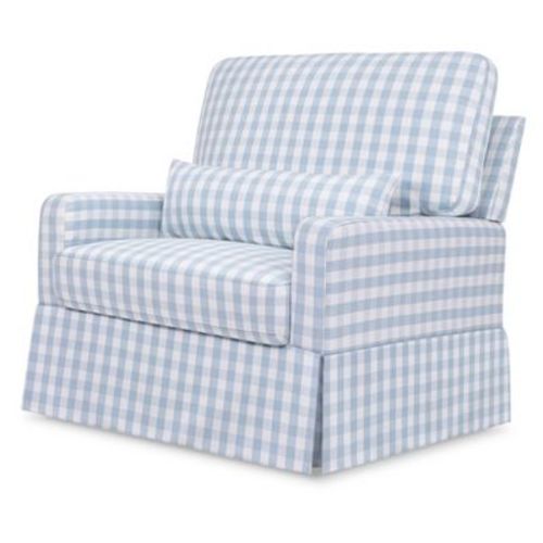 Namesake Crawford Chair And A Half Pillowback Swivel Glider - Performance Cream Eco-weave