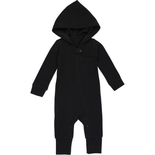 Hooded Thermal Organic Cotton Zip Footie, 9-12M