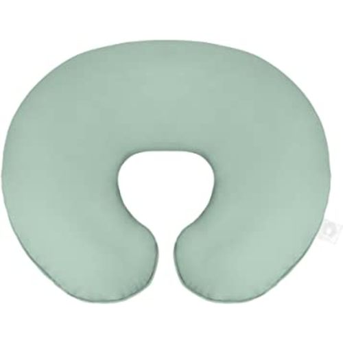 Boppy Nursing Pillow Organic Original Support, Soft Pine, Ergonomic Nursing Essentials for Bottle and Breastfeeding, Firm Hypoallergenic Fiber Fill, with 100% Organic Cotton Nursing Pillow Cover
