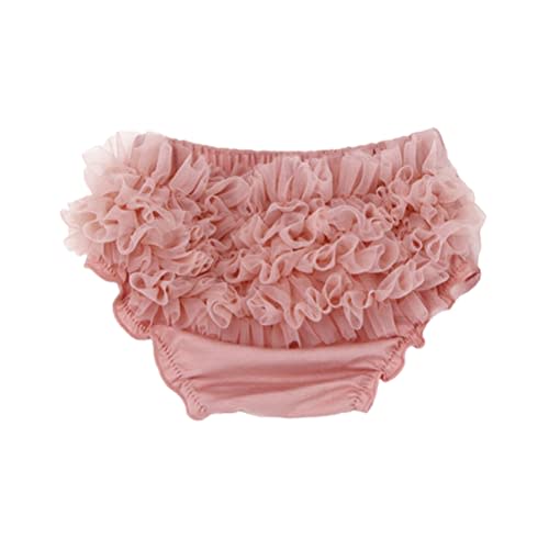 RUKOSU Baby Tulle Ruffle Bloomer for Newbornr Infant Girls Cotton Frilly Diaper Covers Cute Briefs Panties Shorts