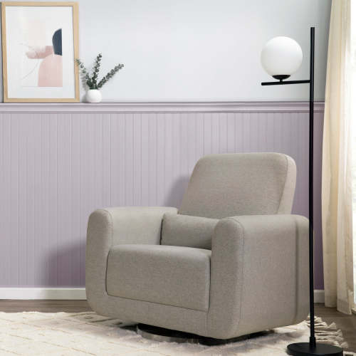 Babyletto Tuba Extra Wide Swivel Glider in Eco-Performance Fabric | Water Repellent & Stain Resistant
