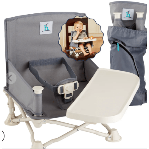 OmniBoost Travel Booster Seat | Hiccapop - Slate Gray - hiccapop