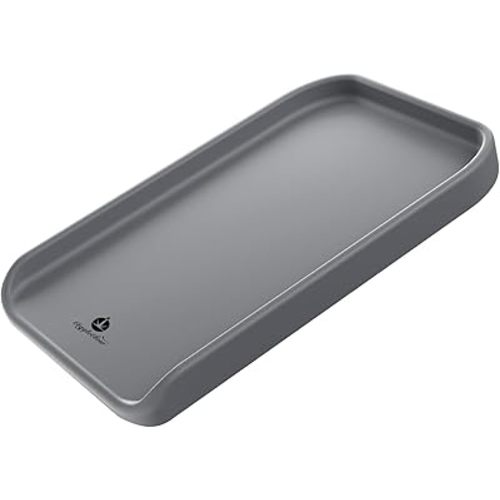 Baby Changing Pad, Waterproof Durable PU Changing Pad, Wipe-Clean, Diaper Changing Pad for Baby, Gray