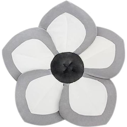 Baby Bath - Flower Baby Bath Pad Infant Bathtub Mat for Bathtub Tub Sink - White Gray 2