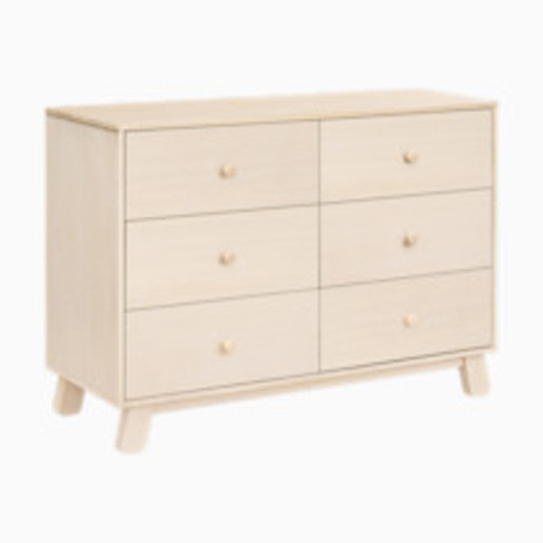 babyletto Hudson Modern 6-Drawer Assembled Double Dresser - Washed Natural