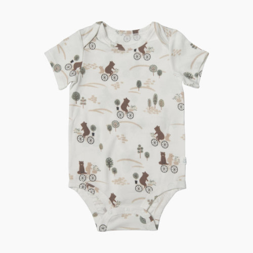 Loulou Lollipop Bodysuit (Tencel) - Bears On Bikes, 3-6 M