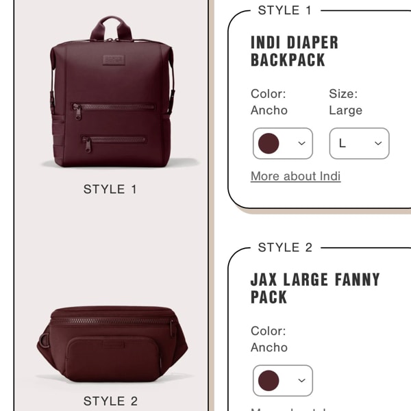 Indi + Jax Diaper Bag Kit