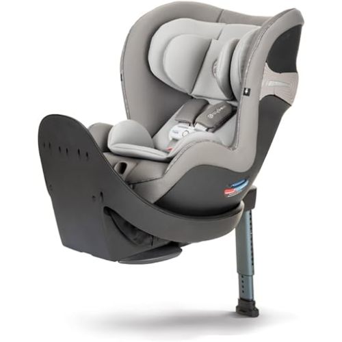CYBEX Sirona S with SensorSafe, Convertible Car Seat, 360° Rotating Seat, Rear-Facing or Forward-Facing Car Seat, Easy Installation, SensorSafe Chest Clip, Instant Safety Alerts, Manhattan Grey