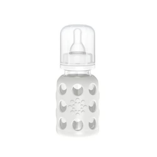 Lifefactory Glass Baby Bottle - 4oz, Color: Stone Grey