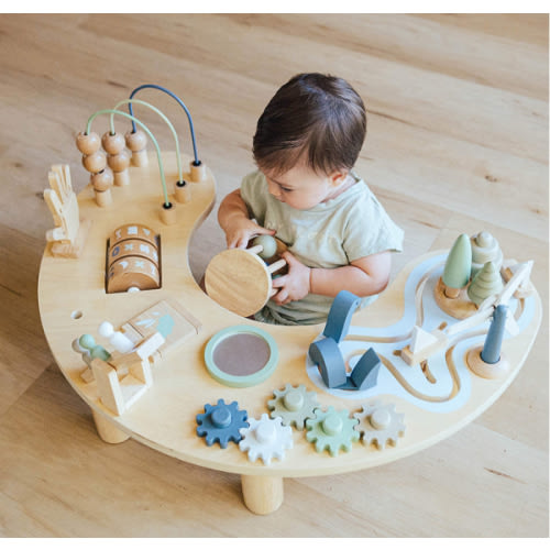 Wonder & Wise by Asweets Wooden Adjustable Toddler Activity Table
