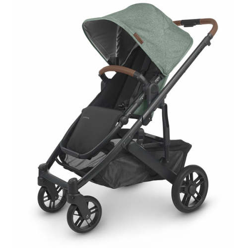 UPPAbaby Cruz V2 Stroller - Gwen (Green Melange / Carbon / Saddle Leather)