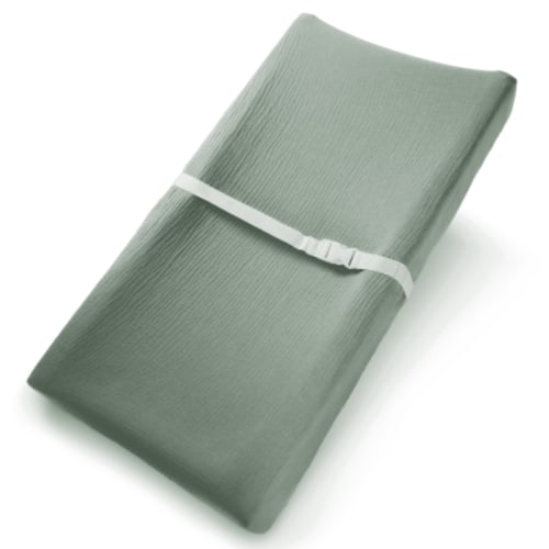 Comfy Cubs Muslin Changing Pad Cover, Soft Diaper Changing Station Covers for Baby (Fern)