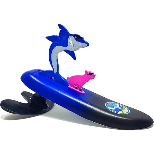 Surfer Dudes Legends & Surfer Pets Wave Powered Mini-Surfer, Pet and Surfboard Beach Toy (Mako P.I. and G.)