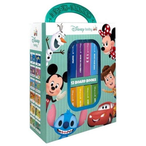 Disney Baby - My First Library 12 Board Book Block Set - by Phoenix