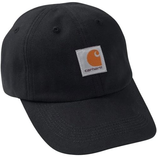 Carhatt BabyGirls Signature Canvas Baseball Cap Hat - One Size - Caviar Black