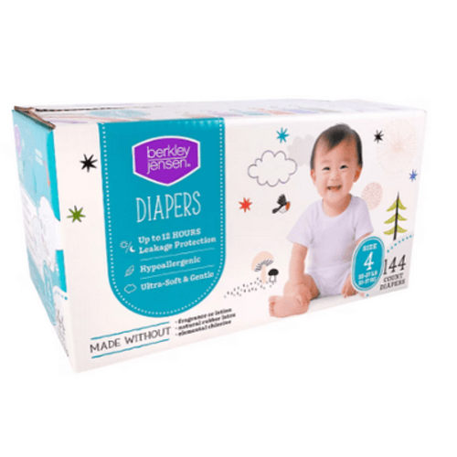 Berkley Jensen Diapers Size 4 (22-37 LB) 144 Count