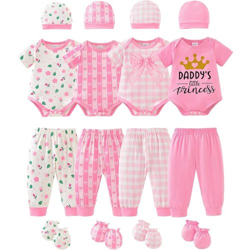 0-3 Months - Baby Layette Sets Unisex Set 16-Piece Infant Outfit Clothes