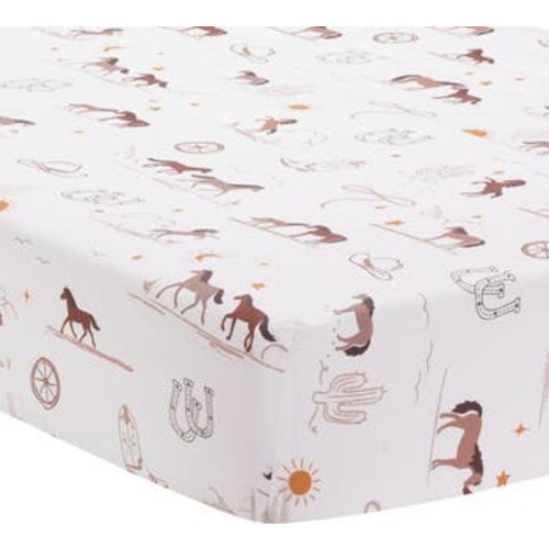 Country Western Breathable 100% Cotton Fitted Crib/Toddler Sheet