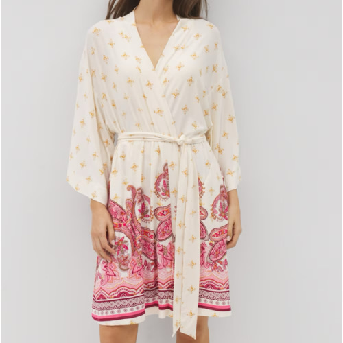 Cool Nights\u00AE Kimono Short Robe - Soma