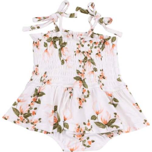 Smocked Bubble with Skirt, Floating Magnolia - Angel Dear | Maisonette