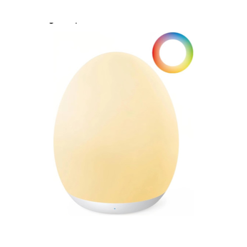 JolyWell Night Light for Kids, Baby Night Light with 7 Colors Changing Mode & Stepless Dimming, Nursery Night Light BPA Free,Rechargeable Egg Night Light for Breastfeeding 1h Timer & Touch Control