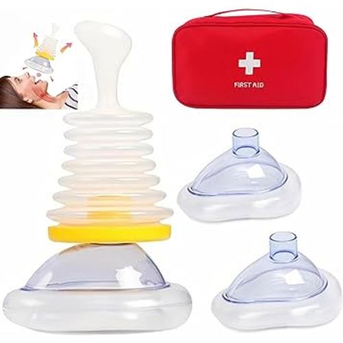 Portable Home Kit Device for Kids and Adults (Two Different Sizes) with Red Travel Bag for Lifevac
