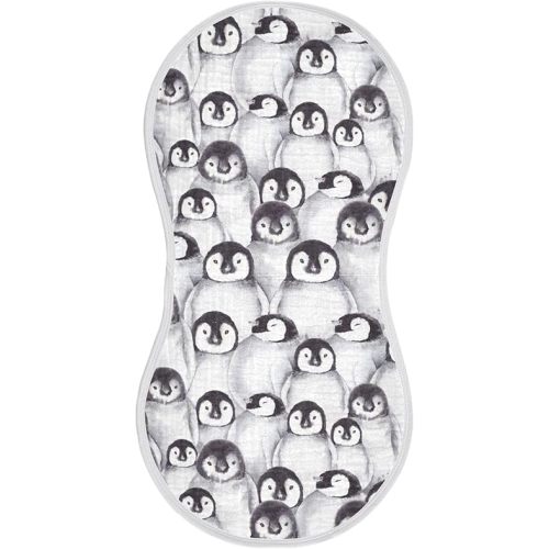 Penguin 4 Pack Cotton Baby Burp Cloths Extra Soft Absorbent for Newborn Boys Girls,22 x 14 Inch