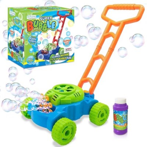ArtCreativity Bubble Lawn Mower for Kids – Bubble Blowing Push Toy with Sounds, Outdoor Fun