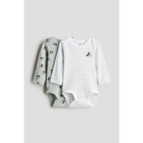 2-pack Long-sleeved Bodysuits 18 M