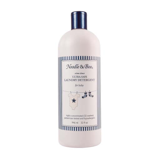 Noodle & Boo Ultra-Safe Newborn Baby Liquid Plant-Based Laundry Detergent, Concentrated, Sensitive Skin, Hypoallergenic, 32 Wash Loads, 32 fluid oz