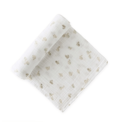 Hoppy Bunny - Organic Cotton Muslin Swaddle