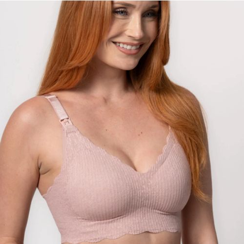 Dusty Rose Lace Nursing Bra