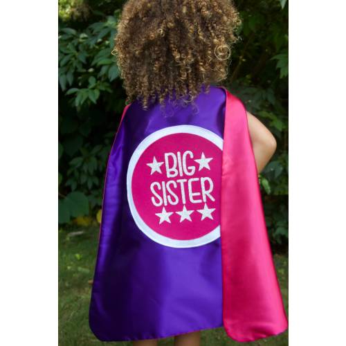 New BIG SISTER CAPE Set - Kids superhero cape - Big Brother Gift - Big Sister Gift - Ships Fast - Big Sisters Are Superheroes