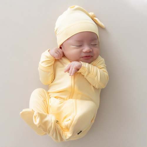 Zippered Footie in Lilikoi - Newborn