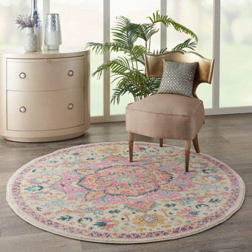Verda Oriental Pink Area Rug