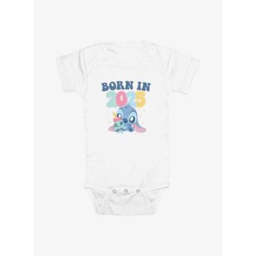 Disney Lilo & Stitch Born In 2025 Infant Bodysuit - WHITE | BoxLunch