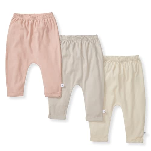 Burt's Bees Baby Knit Jogger Pants, Baby Sweatpants, 100% Organic Cotton Infant Bottoms