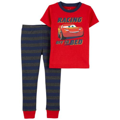 Toddler 2-Piece Cars 100% Snug Fit Cotton Pajamas - Style,Red