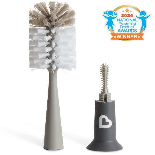 Munchkin® Bristle™ Baby Bottle Brush, Gray, Unisex