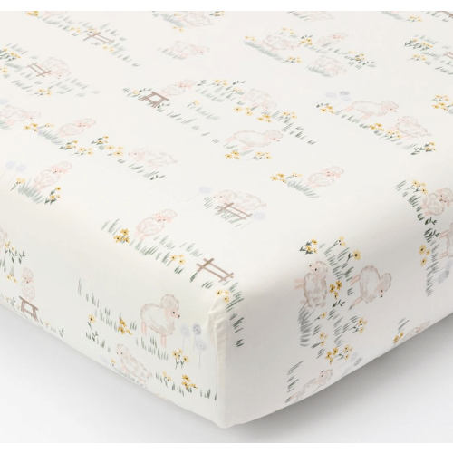 Sheep Organic Crib Fitted Sheet