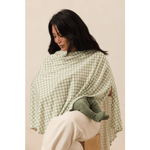 Fern Chequer Nursing Cover