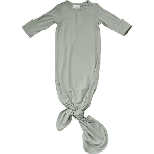 Sage Bamboo Knotted Gown | milk & baby – Milk & Baby