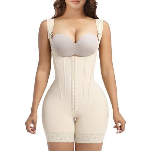 YIANNA Fajas Colombianas Moldeadoras Shapewear Tummy Control Body Shaper Postpartum Butt Lift Compression Garment with Bones