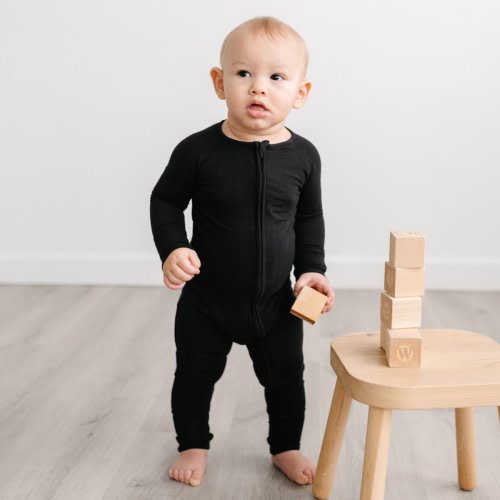 Black Bamboo Viscose Zippy