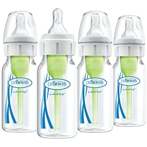 Dr. Brown’s Anti-Colic Options+ Baby Bottles, Narrow, 4 oz, 4pack