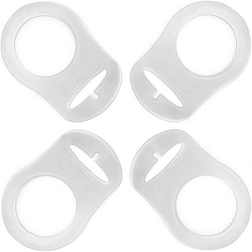 PUTSKA Pacifier Adapter Rings - Silicone Adapter for Pacifier Holder and Clip MAM-Compatible