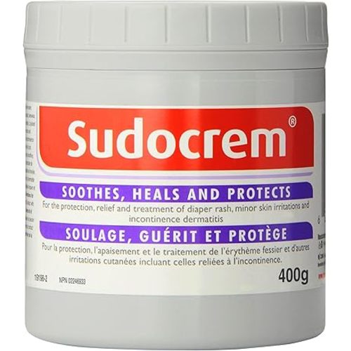 Sudocrem - Diaper Rash Cream for Baby, Soothes, Heals, and Protects, Relief and Treatment of Diaper Rash, Zinc Oxide Cream - 400g