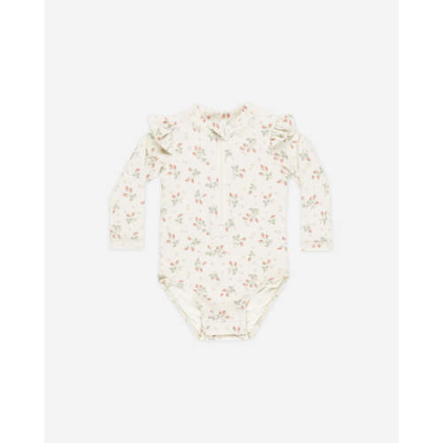 Byron Rashguard One-Piece || Strawberries – Quincy Mae