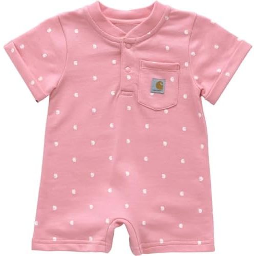 Carhartt Kid's CM5413 Short-Sleeve French Terry Romper - Girls